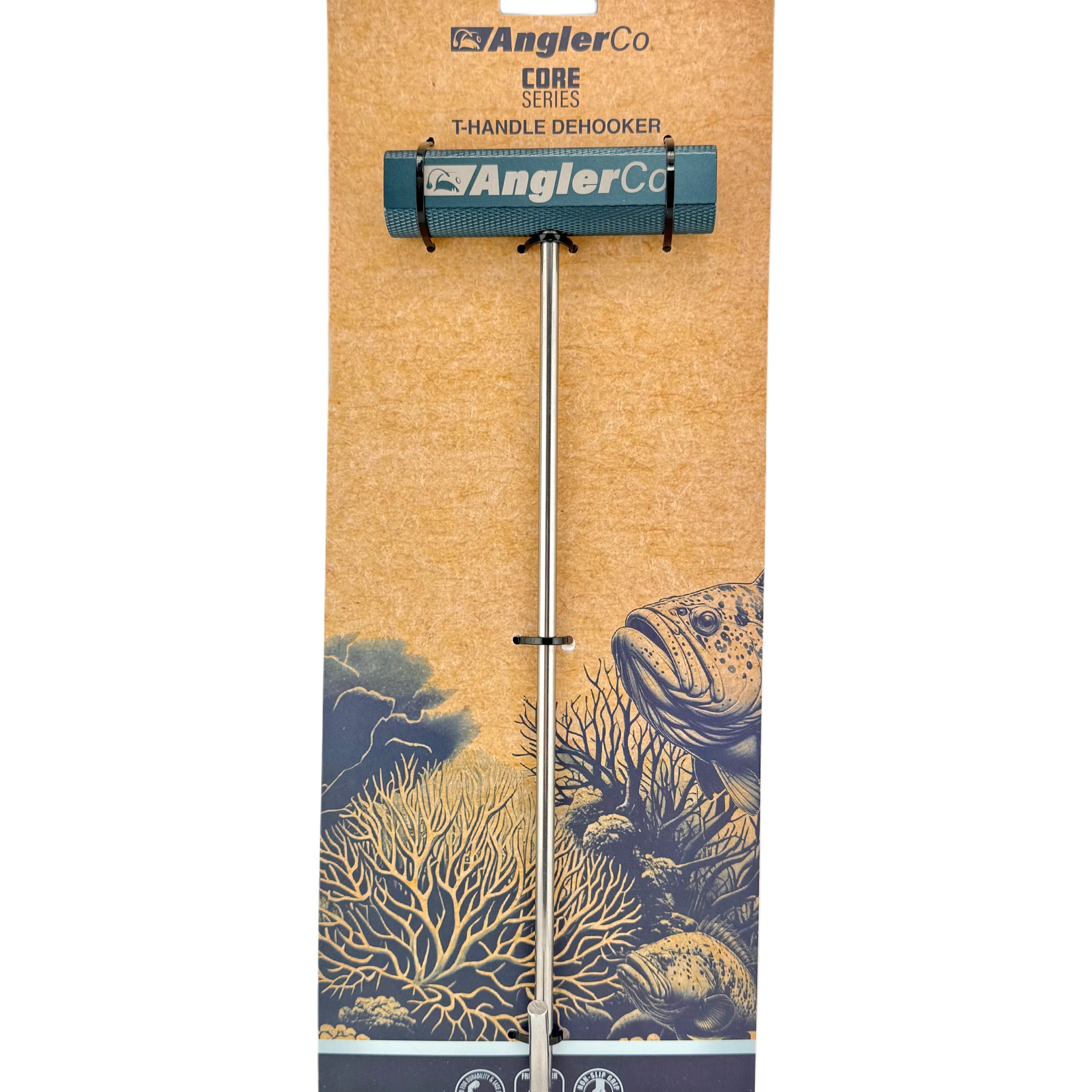 Saltwater-safe dehooker for ethical releases of large fish