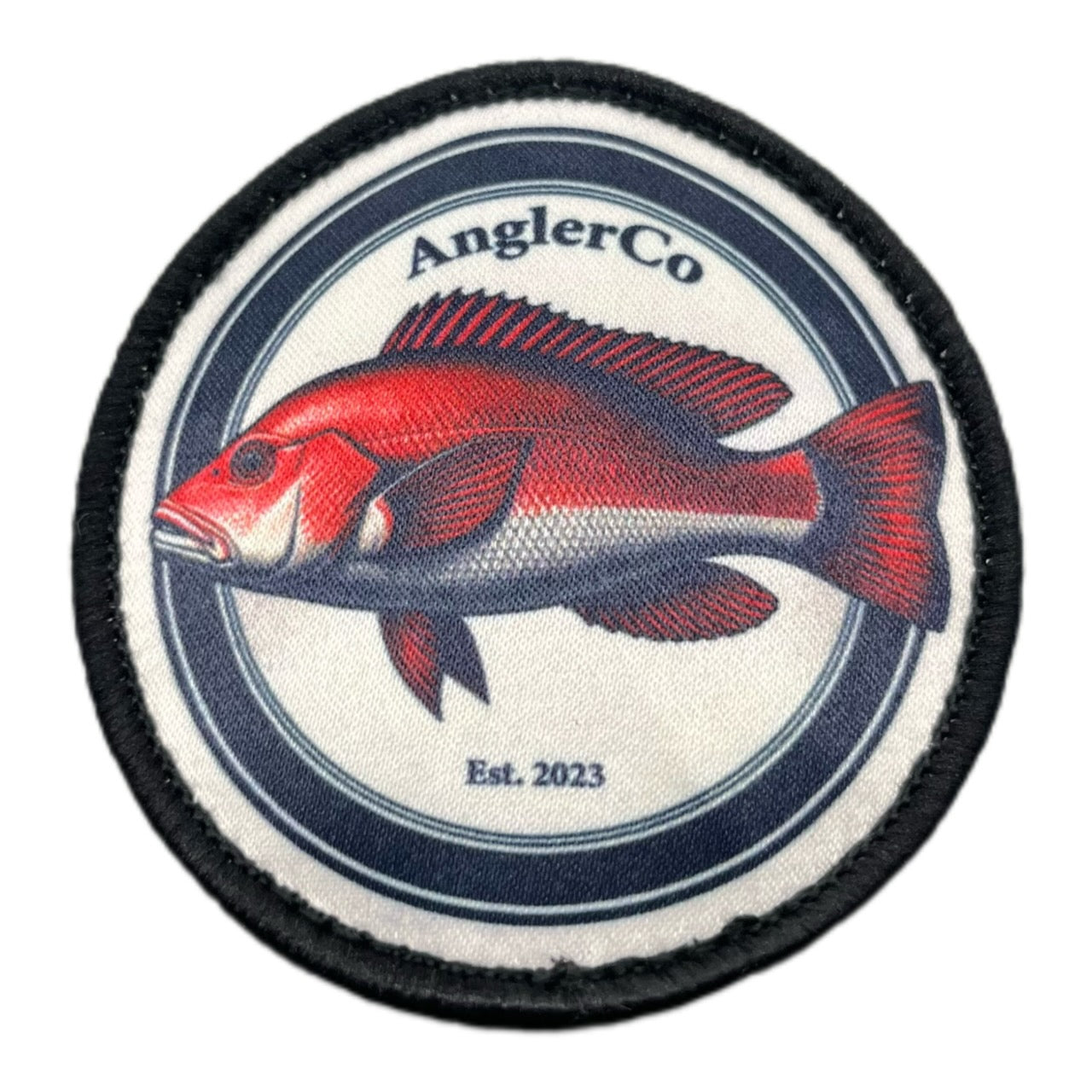 Comfortable fishing hat with vibrant red snapper