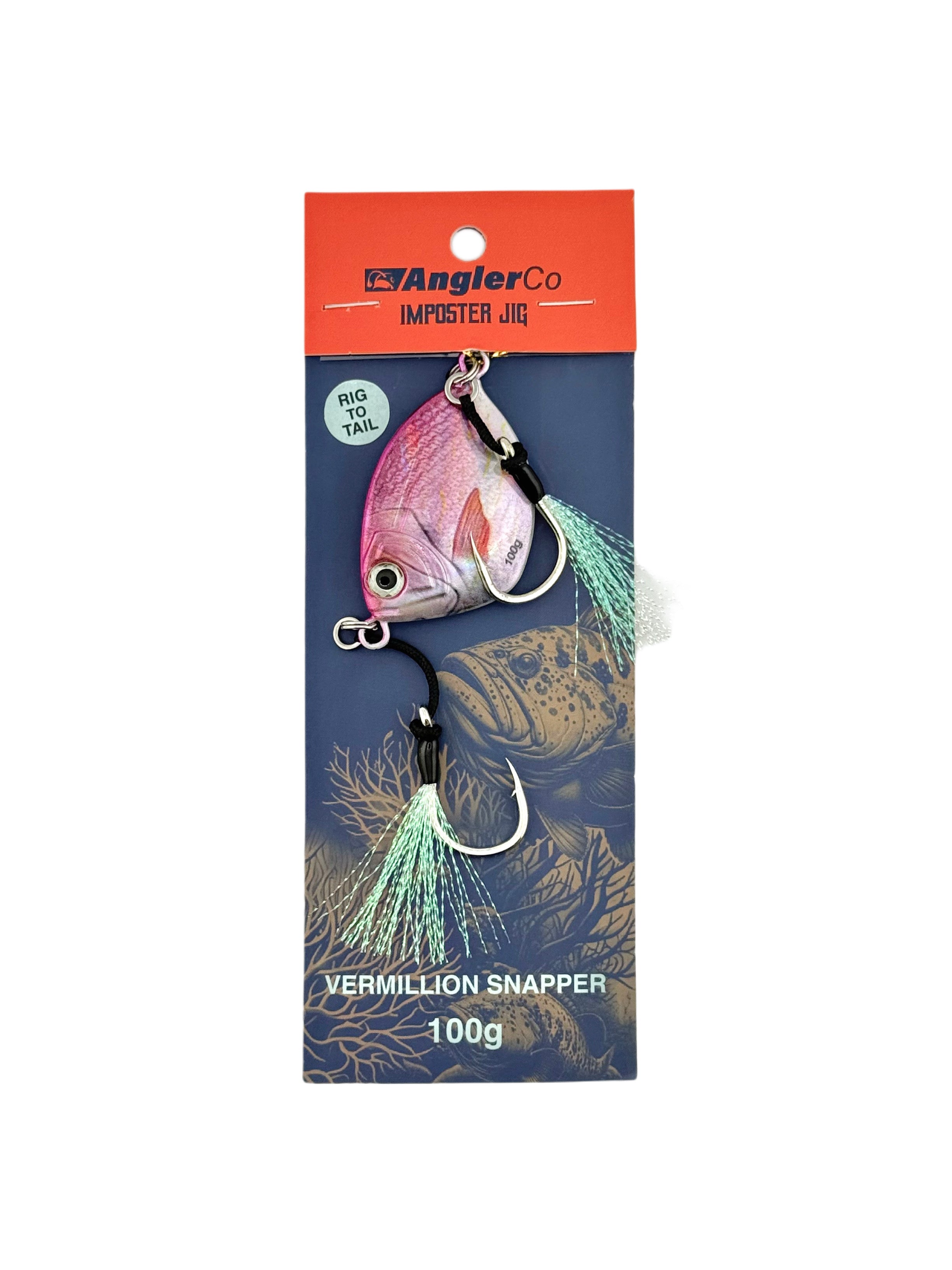 Vermillion snapper-style lure for targeting big offshore fish