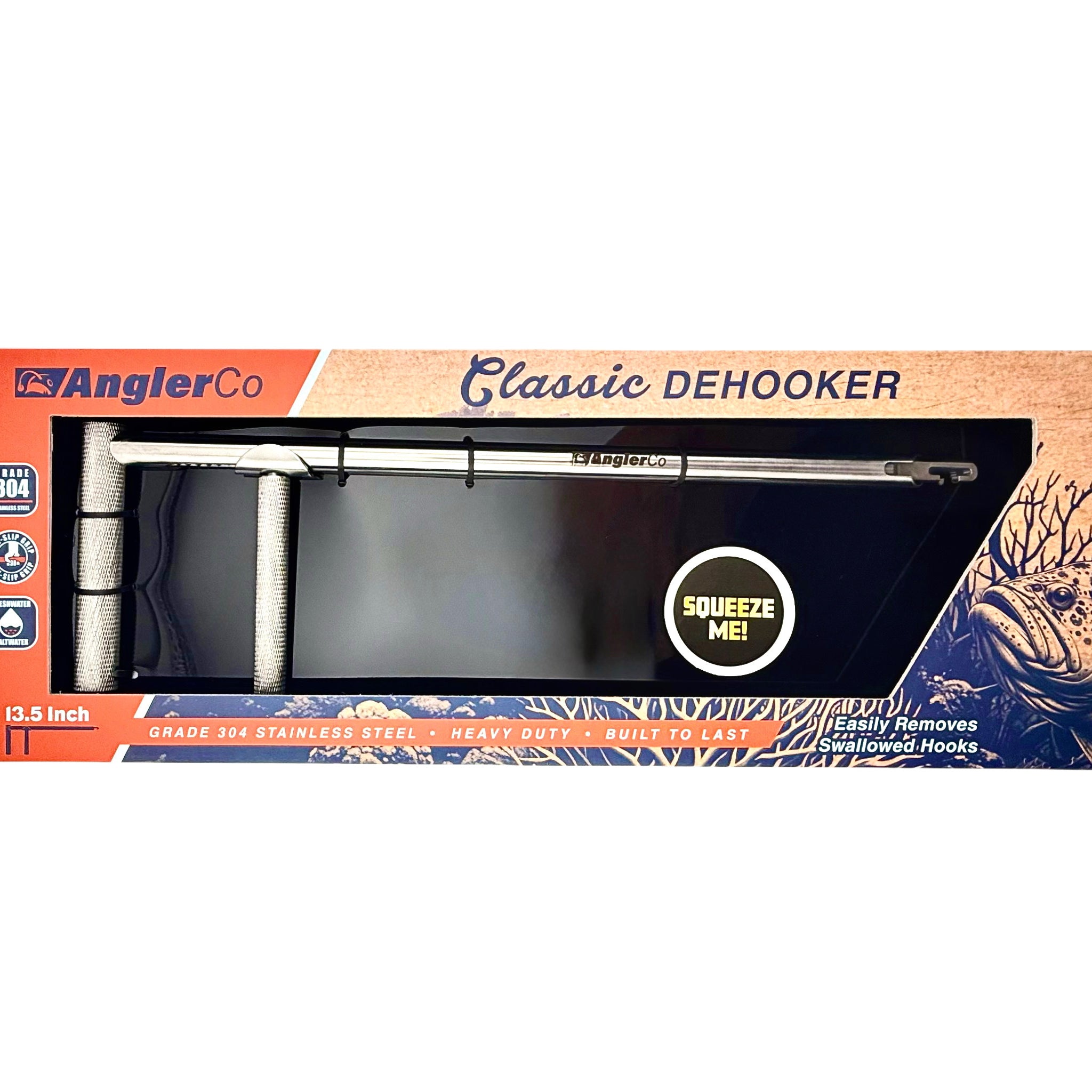 Saltwater-safe dehooker for reef and pelagic species