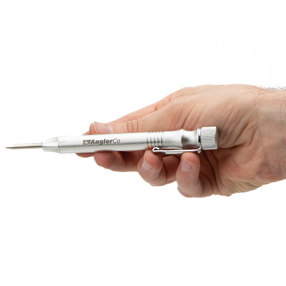 Saltwater-safe vent tool for descending reef fish and reducing barotrauma