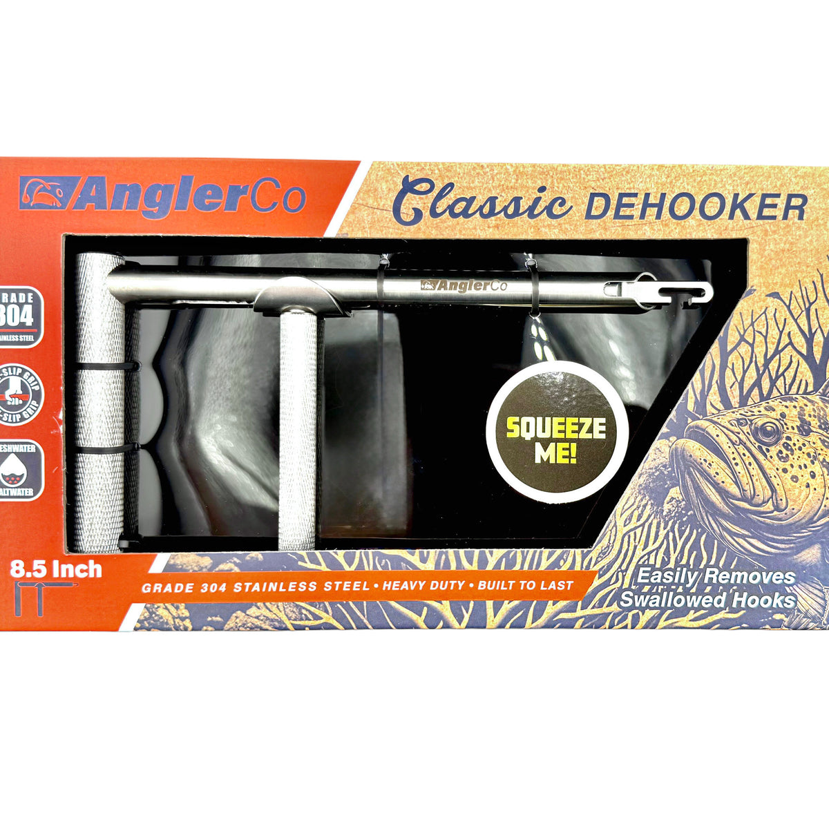 Dehooker Tool AnglerCo | Hardcore fishing gear. Tools. Lures. Tackle. Built to last.